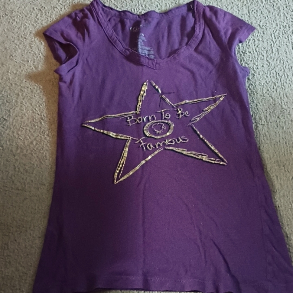 5/$20 Girl's Miley Cyrus M purple